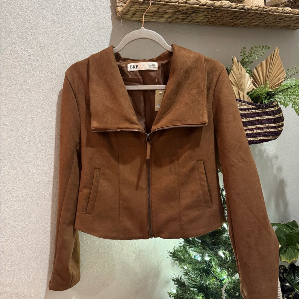 BKE Women's Tan Suede Blazer size S. Coastal Cowgirl